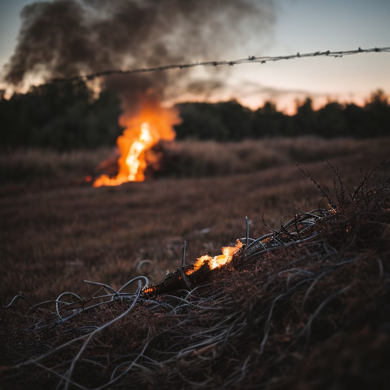 Brandweer bestrijdt vlammen na gewelddadig protest bij asielopvang Loosdrecht
