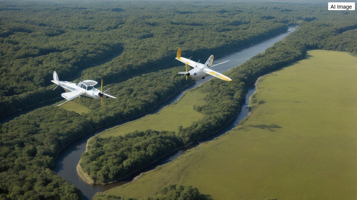 Aeronave clandestina é interceptada em Roraima e cai em um rio perto de Boa Vista, com carga de skunk a bordo