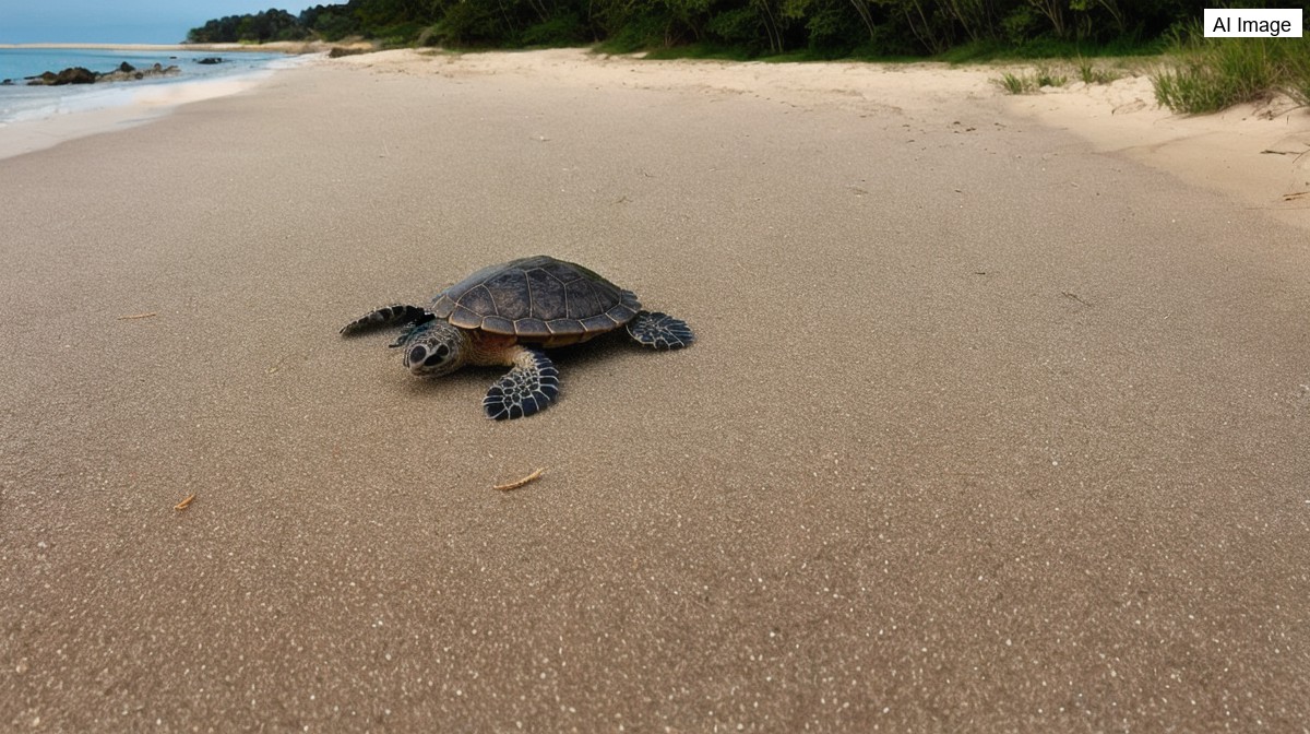 Guarda Civil resgata ninho com 113 ovos de tartaruga em praia de Salvador