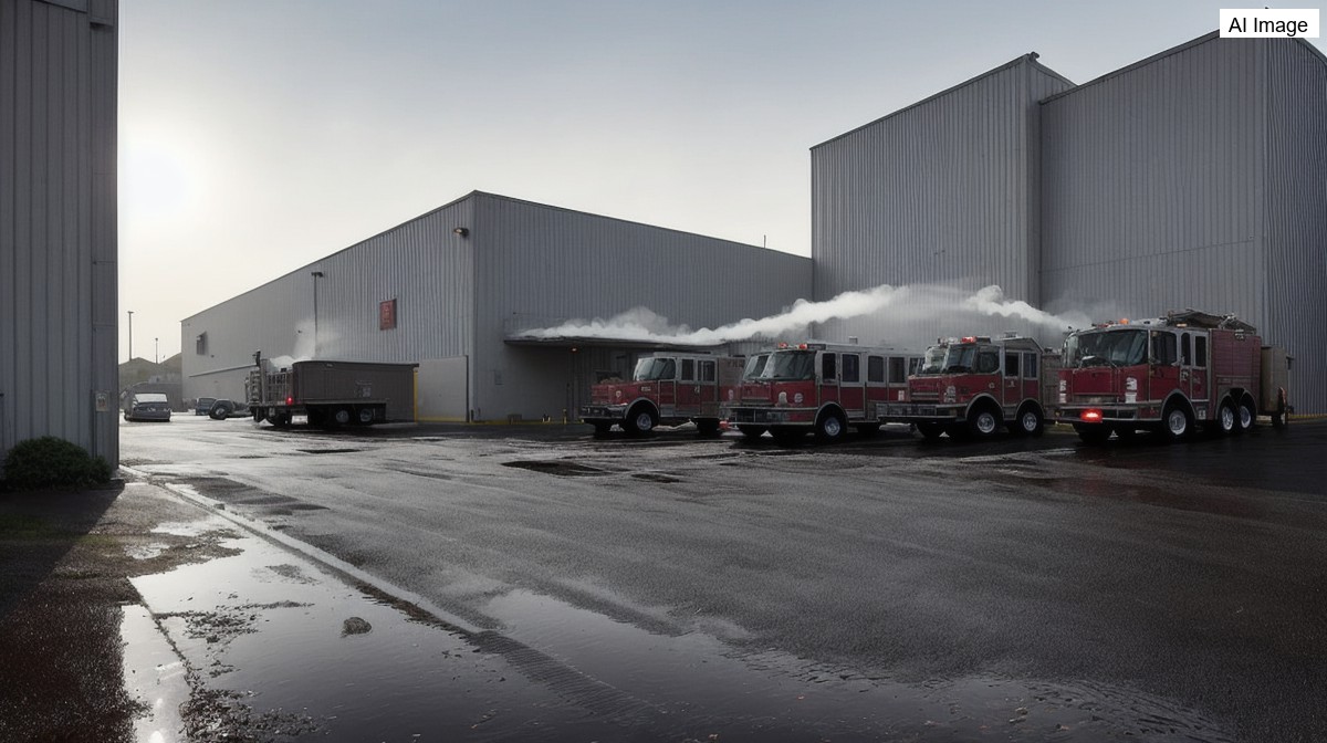 Four-alarm fire hits Toronto waste transfer facility on Disco Road