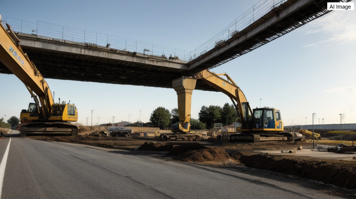 Dálnice D4 u Prahy je uzavřená kvůli demolici mostu u Jíloviště