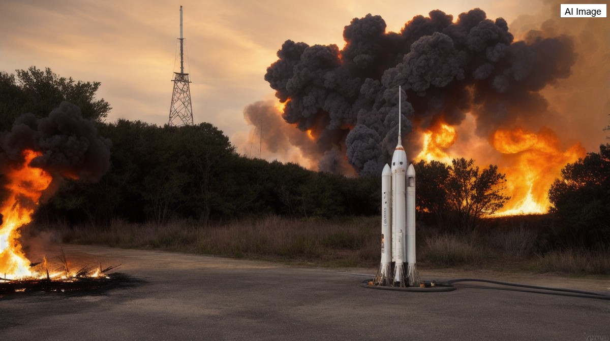 Blue-Origin-Rakete New Glenn explodiert bei Triebwerkstest auf der Startrampe in Cape Canaveral