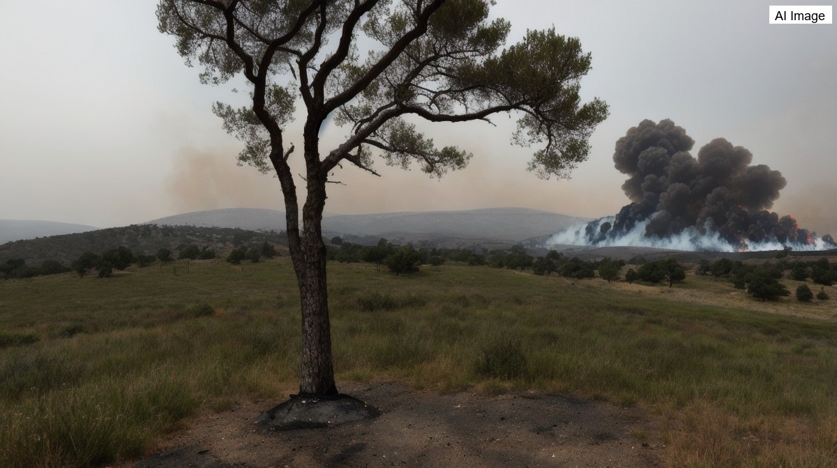 El incendio de La Mierla arrasa mas de 33.000 hectareas y amenaza Soria