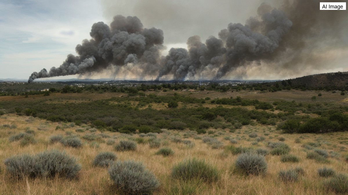 Un incendio calcina más de mil hectáreas en Alosno, en Huelva