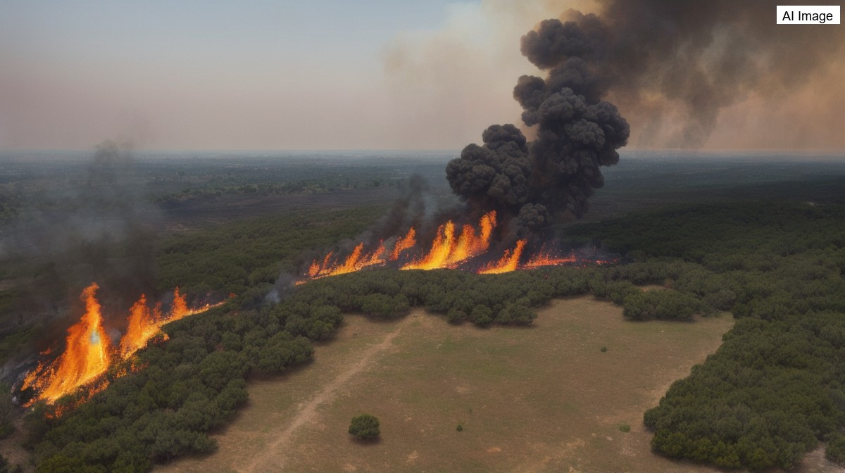 El incendio de Niebla, en Huelva, arrasa ya 4.000 hectareas