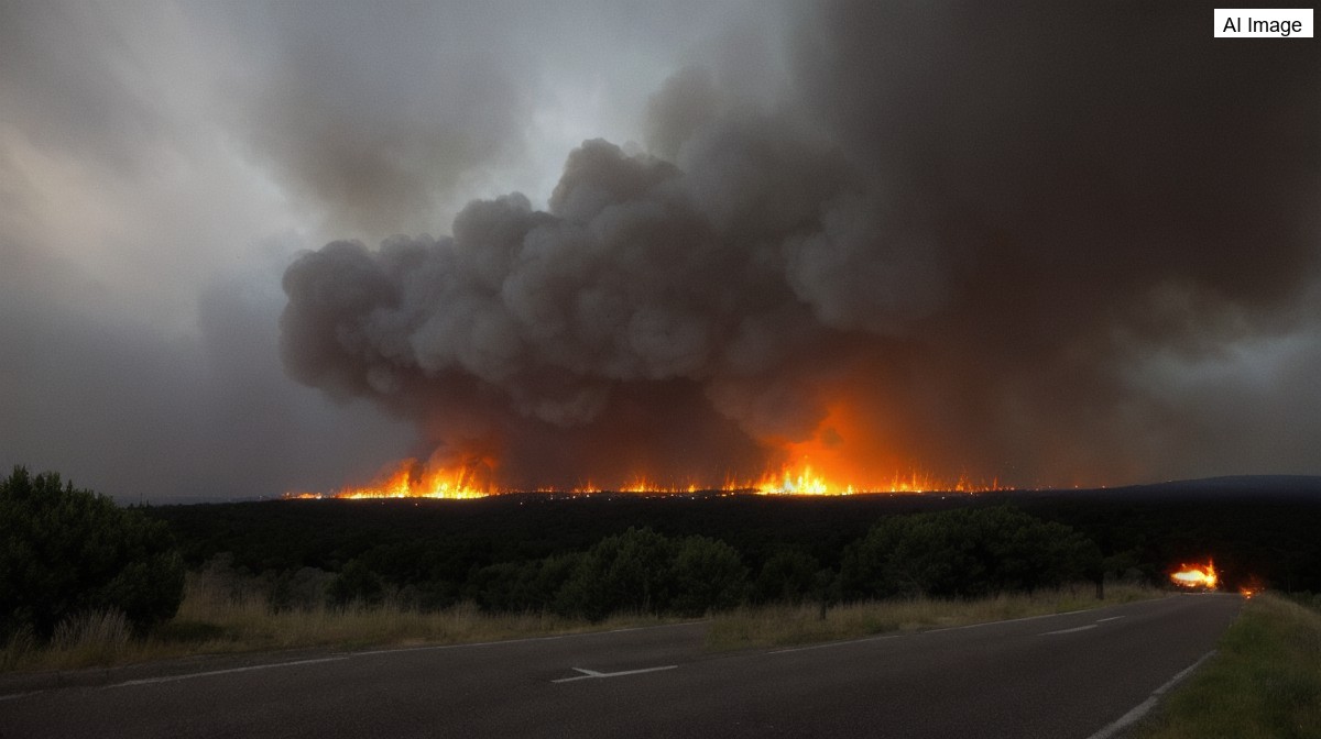 Incendie virulent dans le Var près de Cotignac: 1700 hectares brûlés, 400 évacués