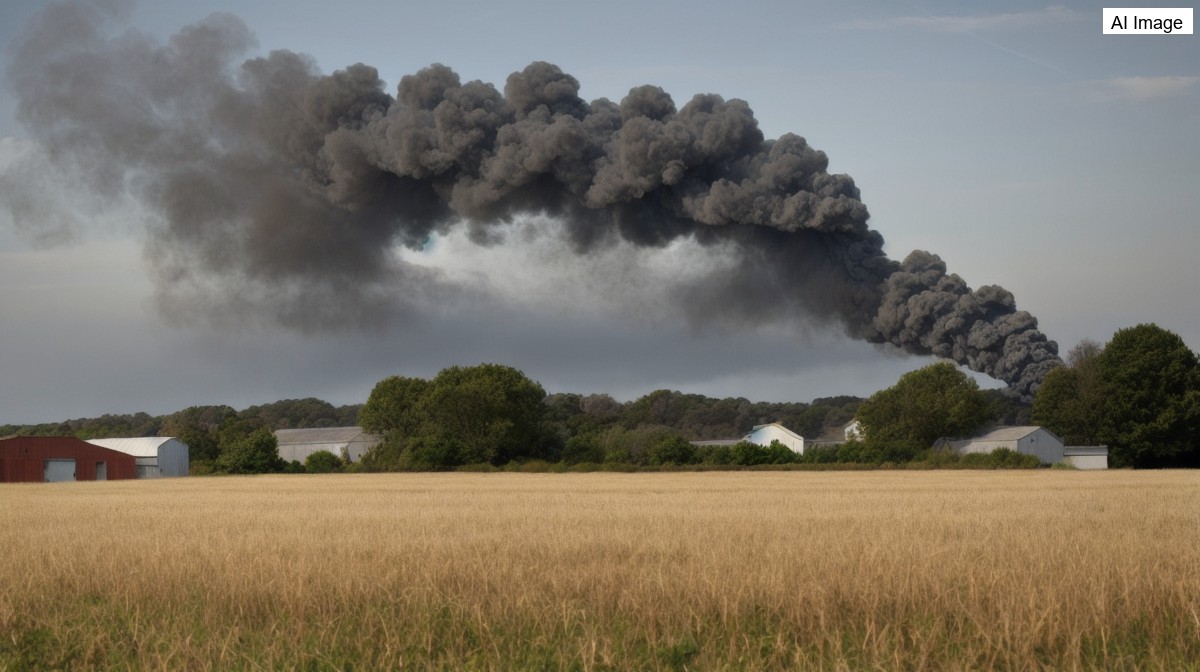 Over 100 firefighters tackle large industrial fire in Essex