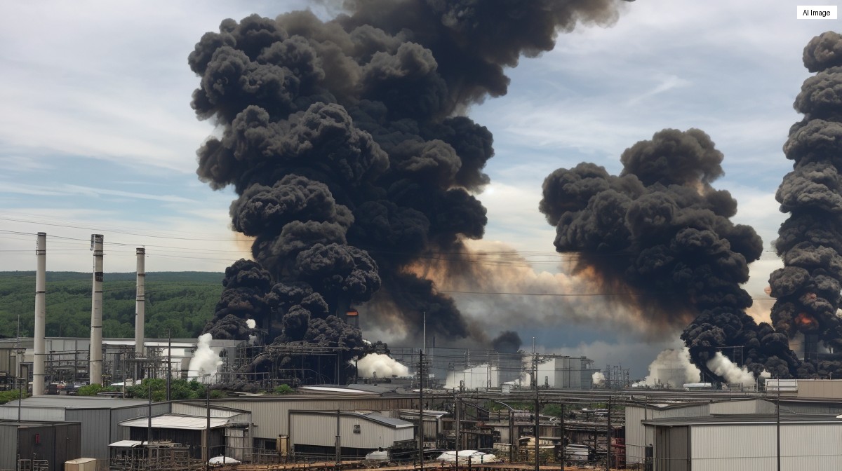 北海道室蘭市の工場で爆発音、薬剤製造施設から大量の煙が発生