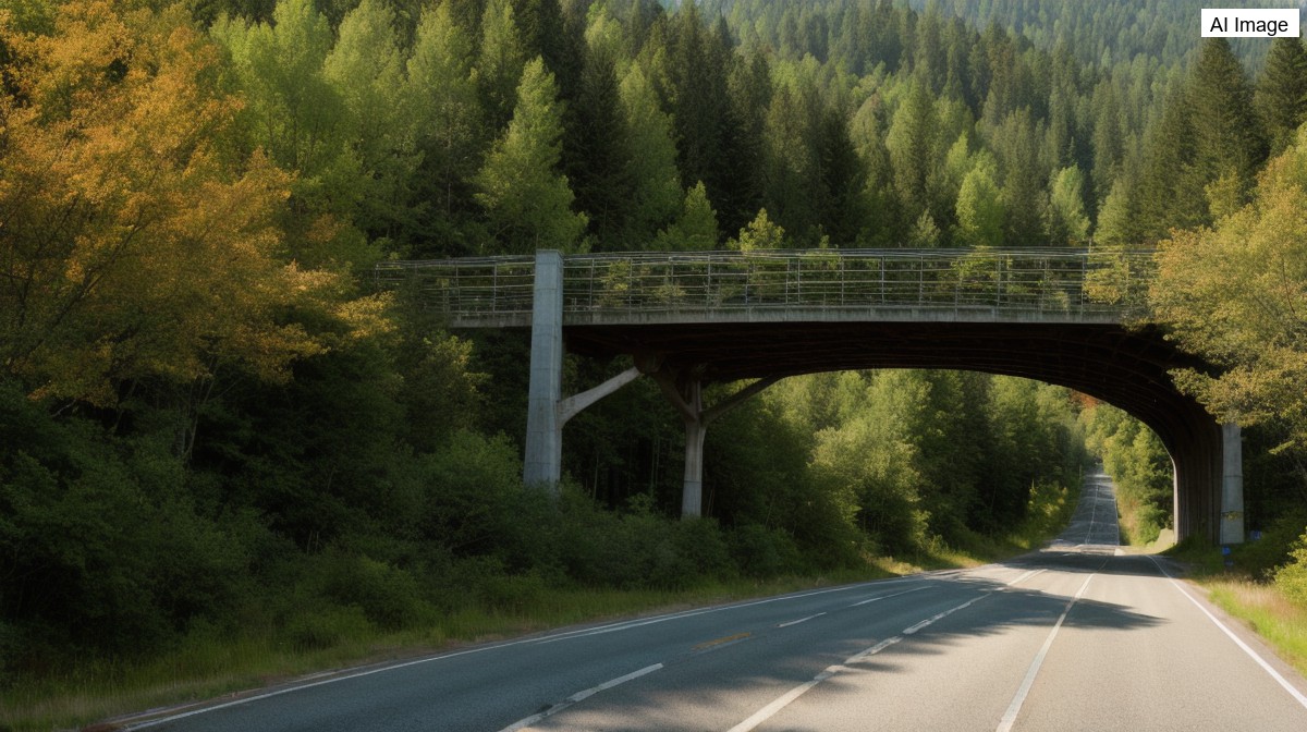 First black bear crosses I-90 wildlife overpass at Snoqualmie Pass