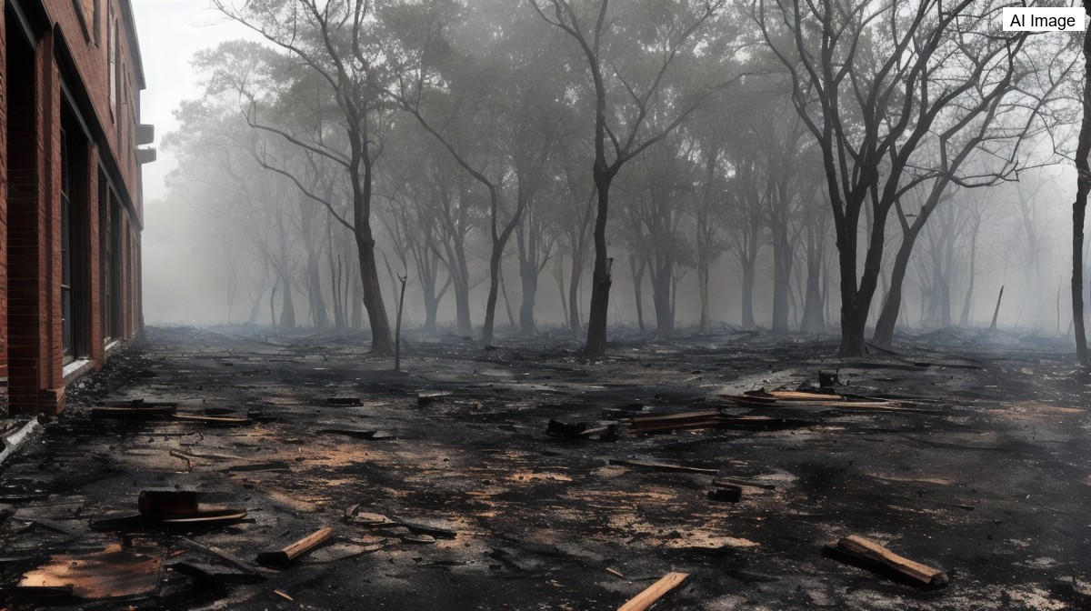 Gudang di Jarakosta, Bekasi, ludes terbakar diduga akibat pembakaran sampah