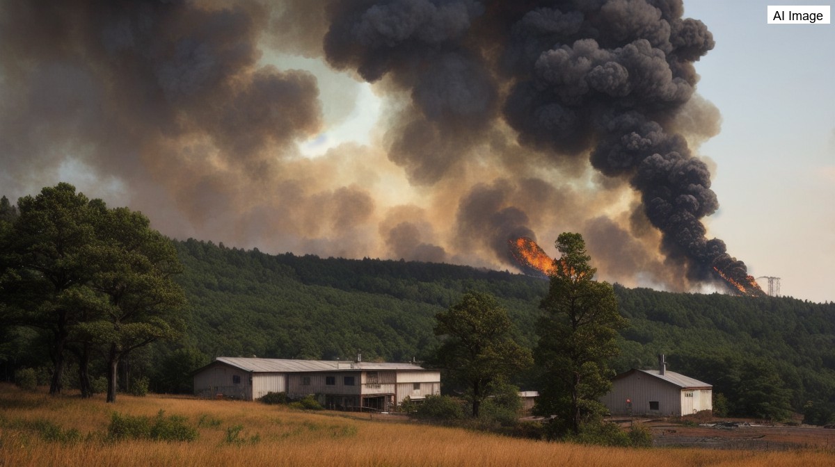 岐阜県美濃市の樹脂工場で火事が発生、火は付近の山林に燃え広がり二人が搬送 - AVALW News