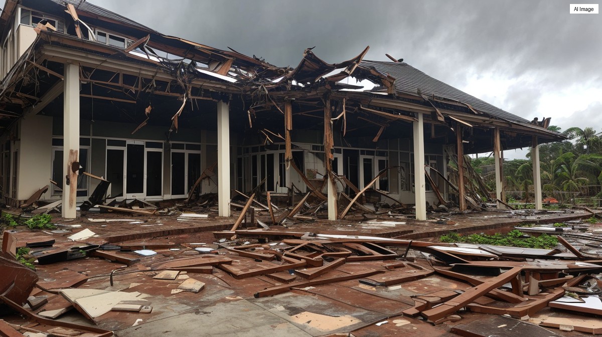 Gedung Sekolah Menengah di Mataram Ambruk Tiba-tiba, Lima Siswa Terluka
