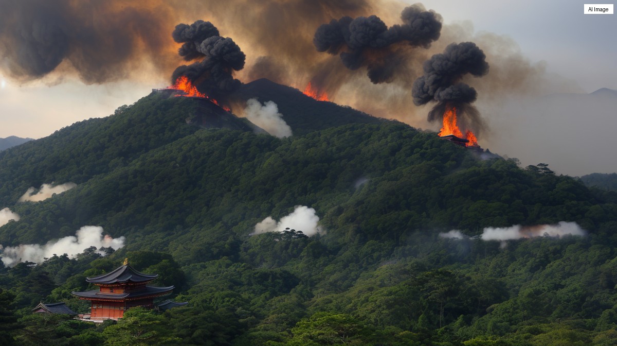 宮島の霊火堂が全焧：約1200年燃え続けた「消えずの火」が失われる、世界遺産・弥山で火事