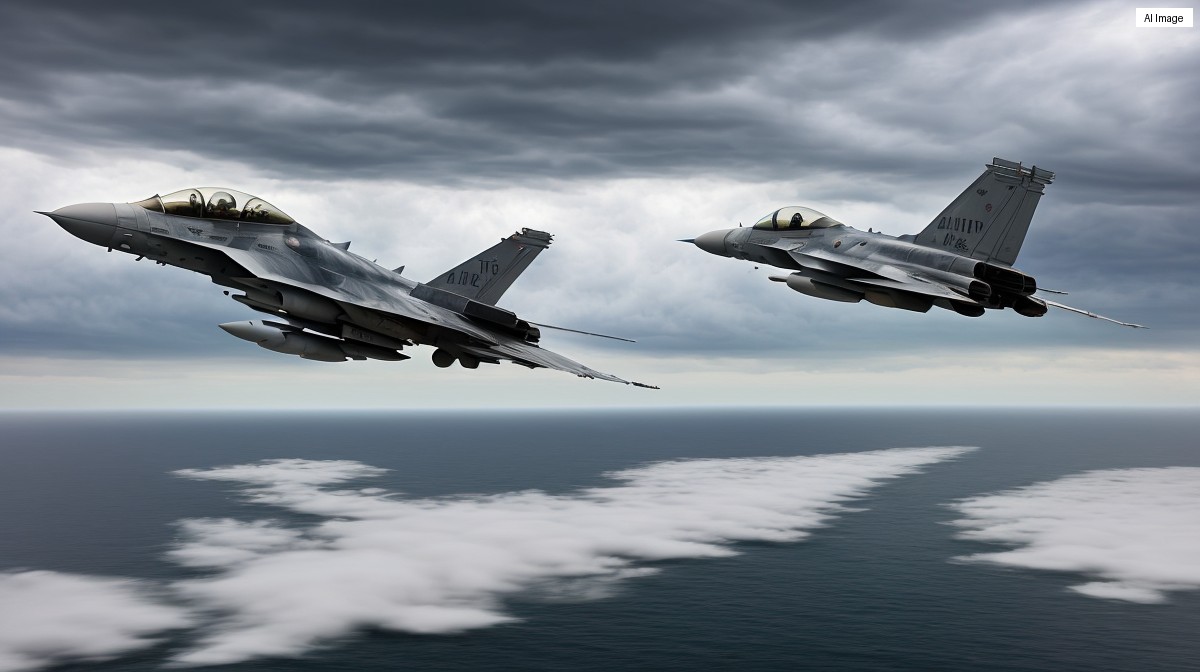 Avion F-16 românesc al NATO a doborât o dronă ucraineană deasupra Estoniei, deviată de bruiajul electronic rusesc