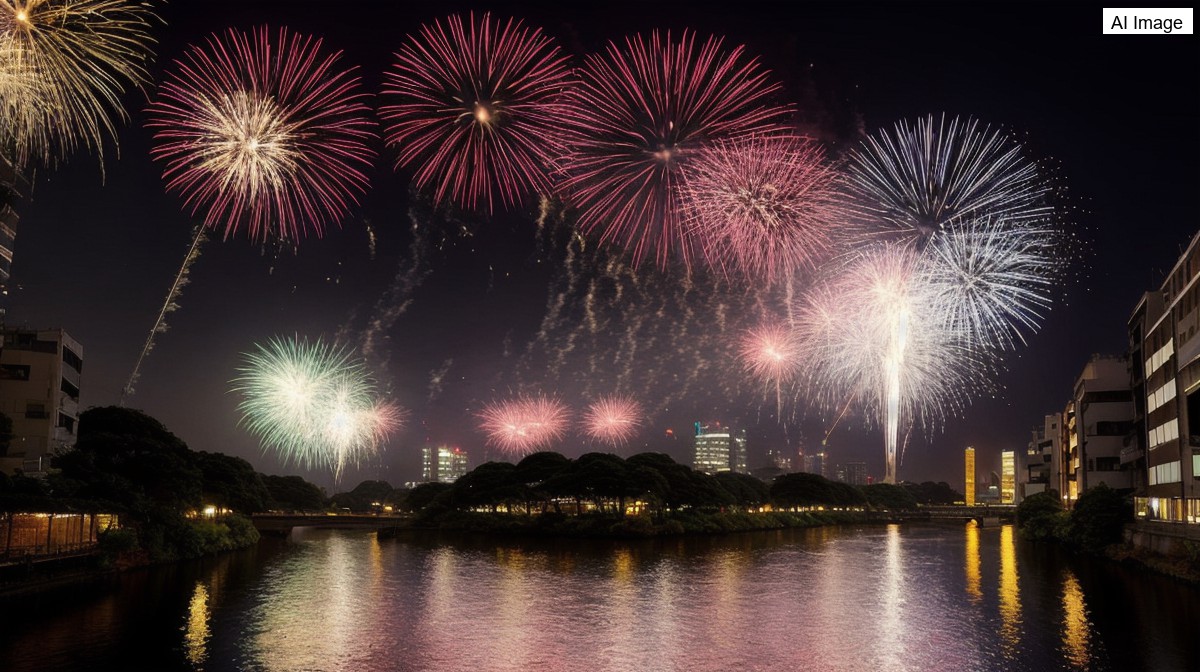 三年ぶりの足立の花火が開催、約一万三千発が夜空を彩り会場は歓声に包まれた - AVALW News