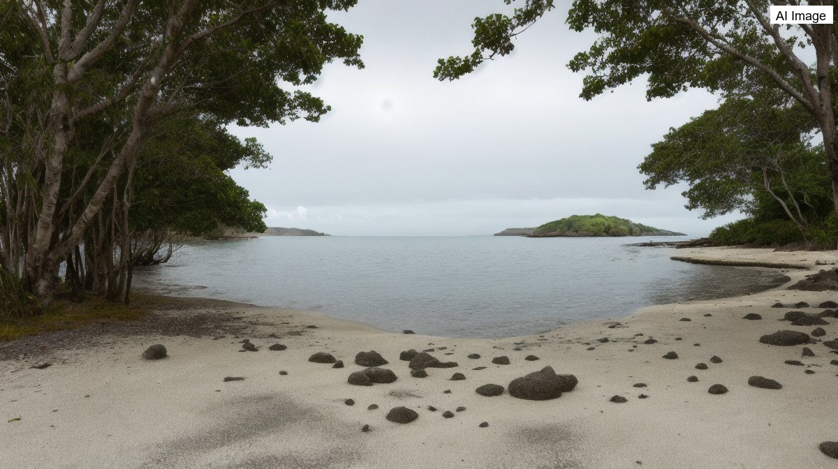 An undersea volcano pushes floating pumice onto Papua New Guinea islands, disrupting daily life