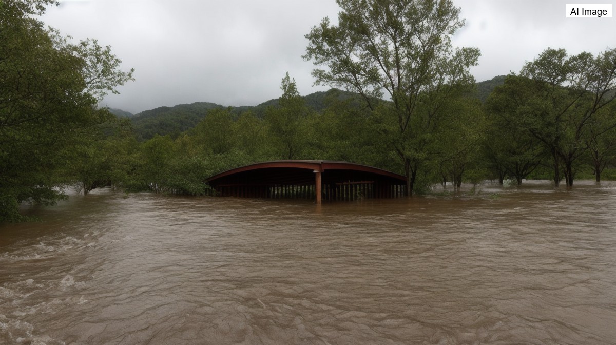 น้ำป่าไหลหลากที่แม่ฮ่องสอน สะพานซูตองเป้ขาด บ้านเรือนถูกน้ำท่วม | AVALW News