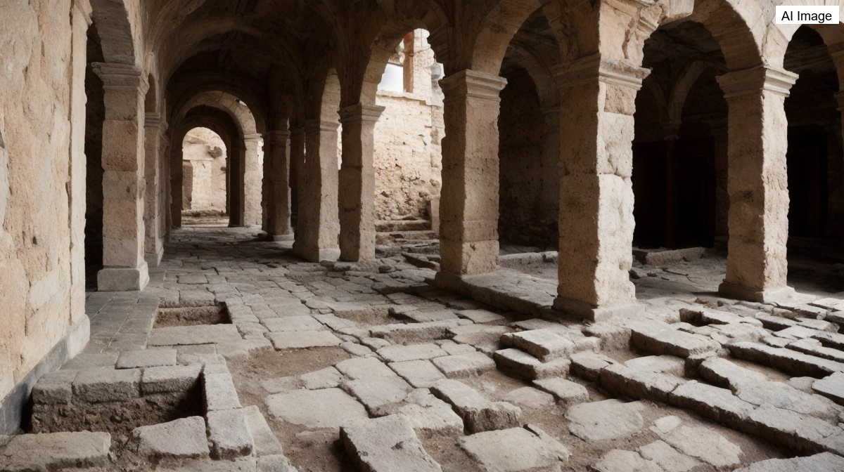 Aspendos'ta nehir tanrısı Euromedon mozaiği gün yüzüne çıktı