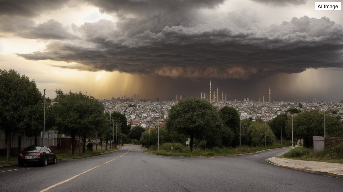 İstanbul'u yaz ortasında fırtına vurdu, çatılar uçtu ağaçlar devrildi