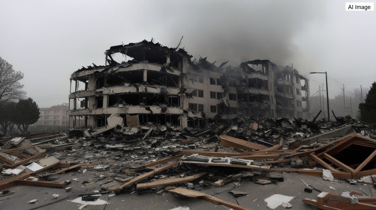Russian missile and drone barrage on Kyiv kills at least 13, collapses apartment block