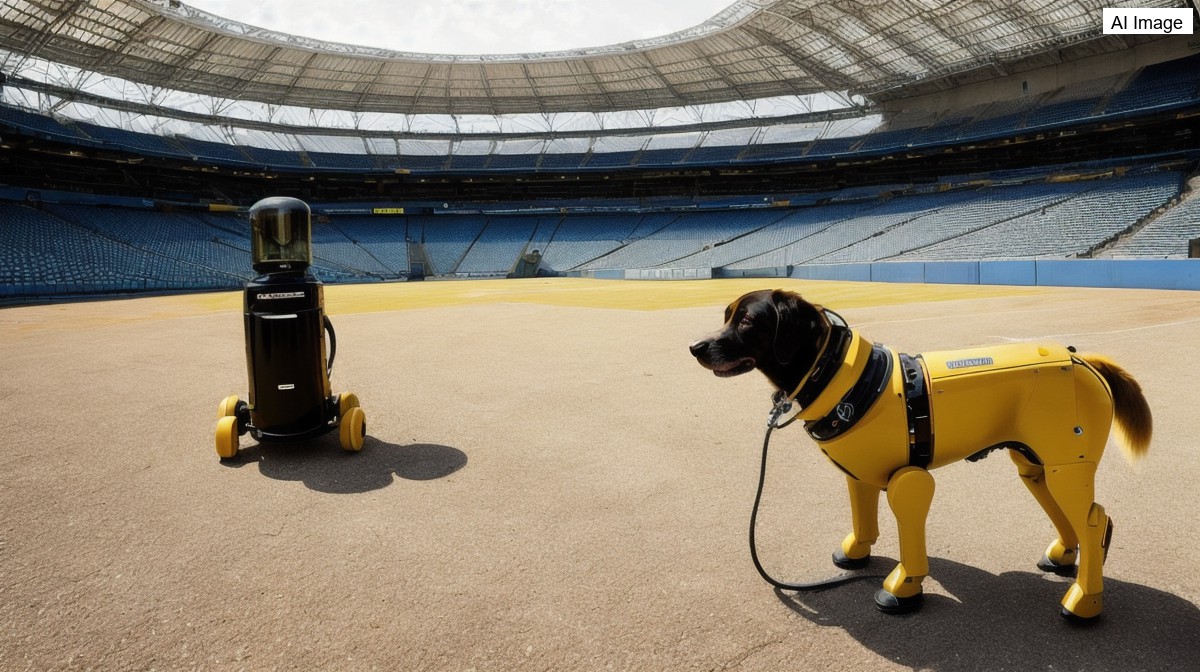Robot dogs patrol World Cup venues sparking privacy fears