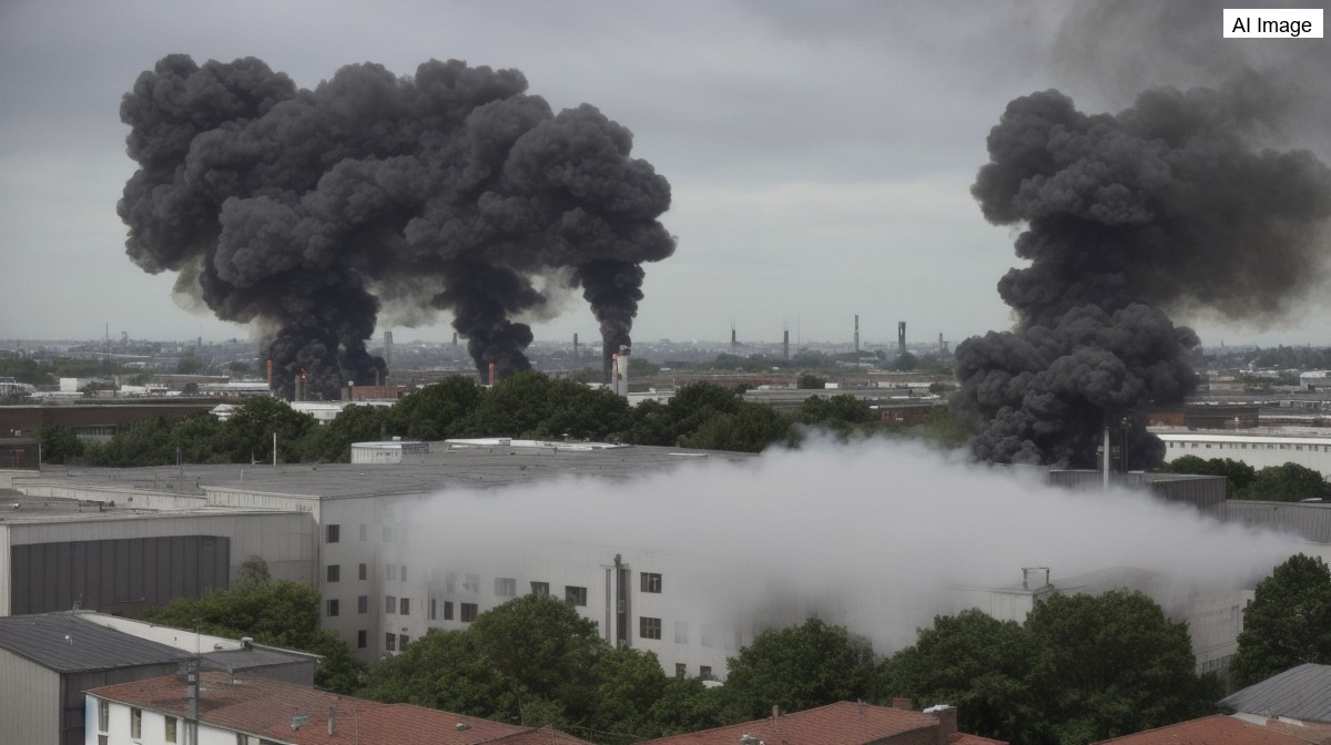 Thick black smoke pours from Brooklyn warehouse as FDNY battles large fire