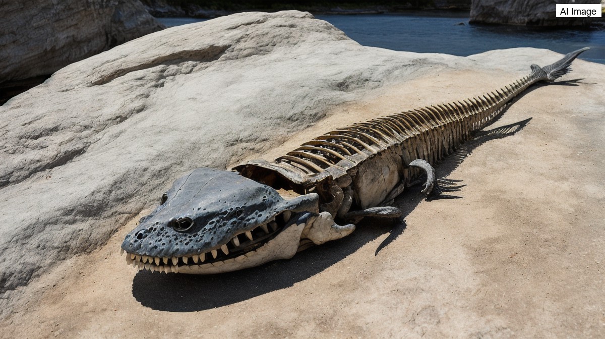 Kansas sixth-grader finds 85-million-year-old marine reptile fossil