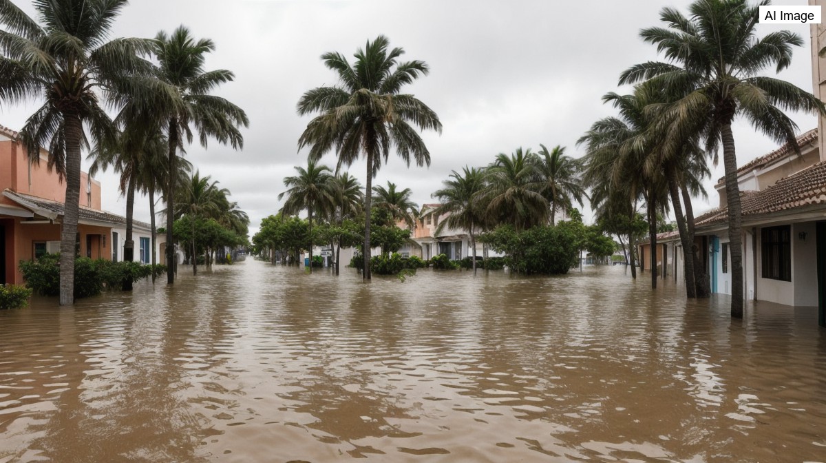 Historic rainfall floods the streets of Key West