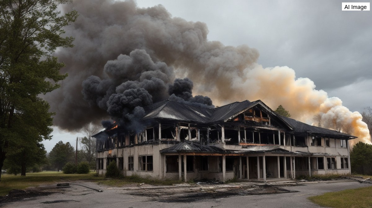 Massive fire rips through vacant hospital in Poughkeepsie near Marist College
