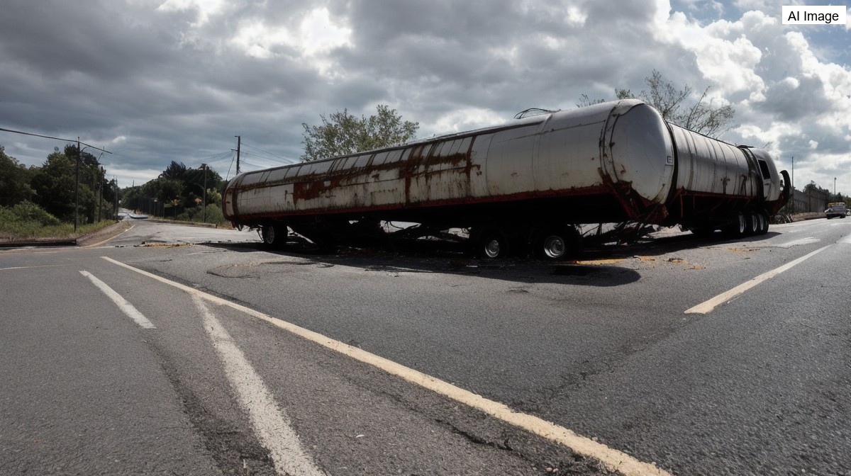 Tanker truck with 3,000 gallons of gasoline overturns near JFK | AVALW News